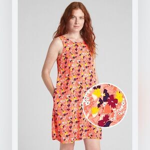 GAP Women’s 100% Rayon Sleeveless Strappy Floral Swing Dress Size Medium